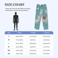 thumbnail image 4 of Picia Teal Mama Llama Mens Soft Woven Cotton Elastic Waistband Sleep Pajama Pant Lounge Sleep Pant With Pockets And Drawstring-XX-Large, 4 of 9
