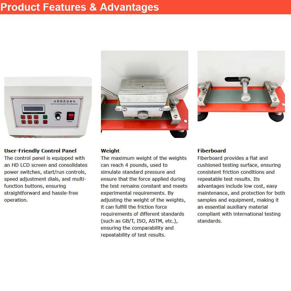Printing Ink Abraser Friction Testing Machine Ink Abrasion Decolorizing test Machine Sutherland Ink Rub Tester