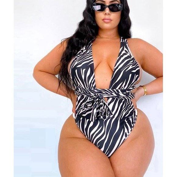S-5XL Plus Size Bathing Suit Swimwear