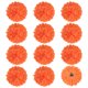 thumbnail image 1 of Uxcell 12-Pack Cabezas de Flores Artificiales, Flores de Seda de Crisantemo Falsas para DIY Hogar/Boda/Centros de Mesa [Naranja], 1 of 1