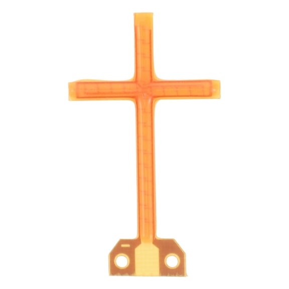 WEUVEB Flexible LED Cross Shape Bulb Orange Silicone Light 1 Set for Home Decoration and Lighting