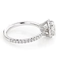 thumbnail image 2 of Luxurman GIA Cushion Cut Natural Diamond Engagement Ring 14K Halo Design (White Gold Size 5.5), 2 of 3