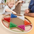 thumbnail image 2 of Juego de mesa de madera de damas chino 2 en 1 para familias, niños, adultos Abanopi Tablero de ajedrez, 2 of 7