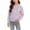 Purple, variant on BXJX Girls Knit Sweaters Size 6 T, Fall Winter Crew Neck Outdoor Long Sleeve Pullover Warm Tops Pink