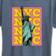 thumbnail image 3 of Instant Message - NYC Statue Of Liberty - Women's Short Sleeve Graphic T-Shirt, 3 of 6