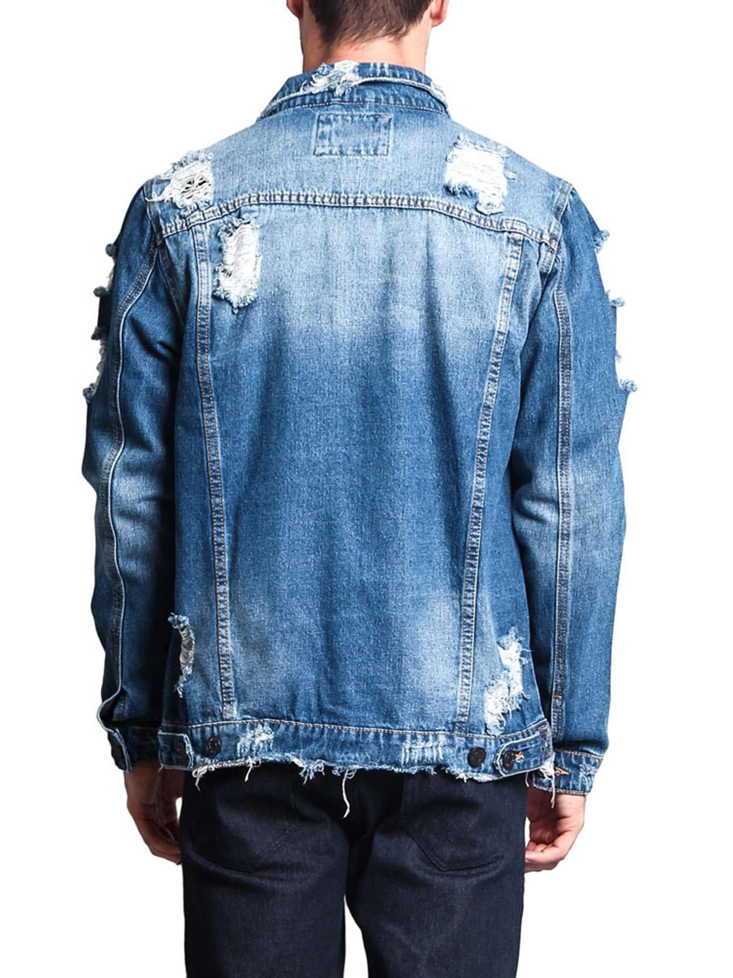 Jacket ripped clearance jeans
