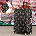 thumbnail image 4 of Black Highland Cow Flower Pattern Luggage Cover Fashion Suitcase Cover Baggage Covers Fit 25-28 Inch Luggage (Go Travel), 4 of 5