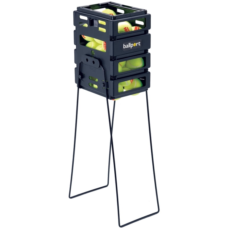 Tourna Ballport Mini - Raccoglitore Da Tennis Per 36 Palline, Leggero E Con Barra Rotante Per Raccogliere Facilmente
