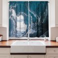 thumbnail image 2 of Ambesonne Cave Kitchen Curtains, Vatnajokull in Iceland, 55"x39", Charcoal Grey Pale Blue, 2 of 3