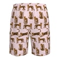 thumbnail image 6 of Kdxio Leopard Print Pattern Mens Casual Shorts - Drawstring Summer Beach Sports Shorts for Men, 6 of 9