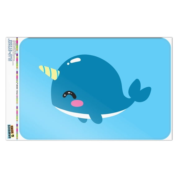 Cute Kawaii Baby Narwhal Home Business Office Sign