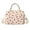 Rice color with red strawberry print, variant on Insulated Lunch Bag for Women Men Large Reusable Lunch Box Cute Lunch Box Adult Corduroy Lunch Tote Bags Leakproof Portable Cooler Tote Bags for Office Work Picnic Travel