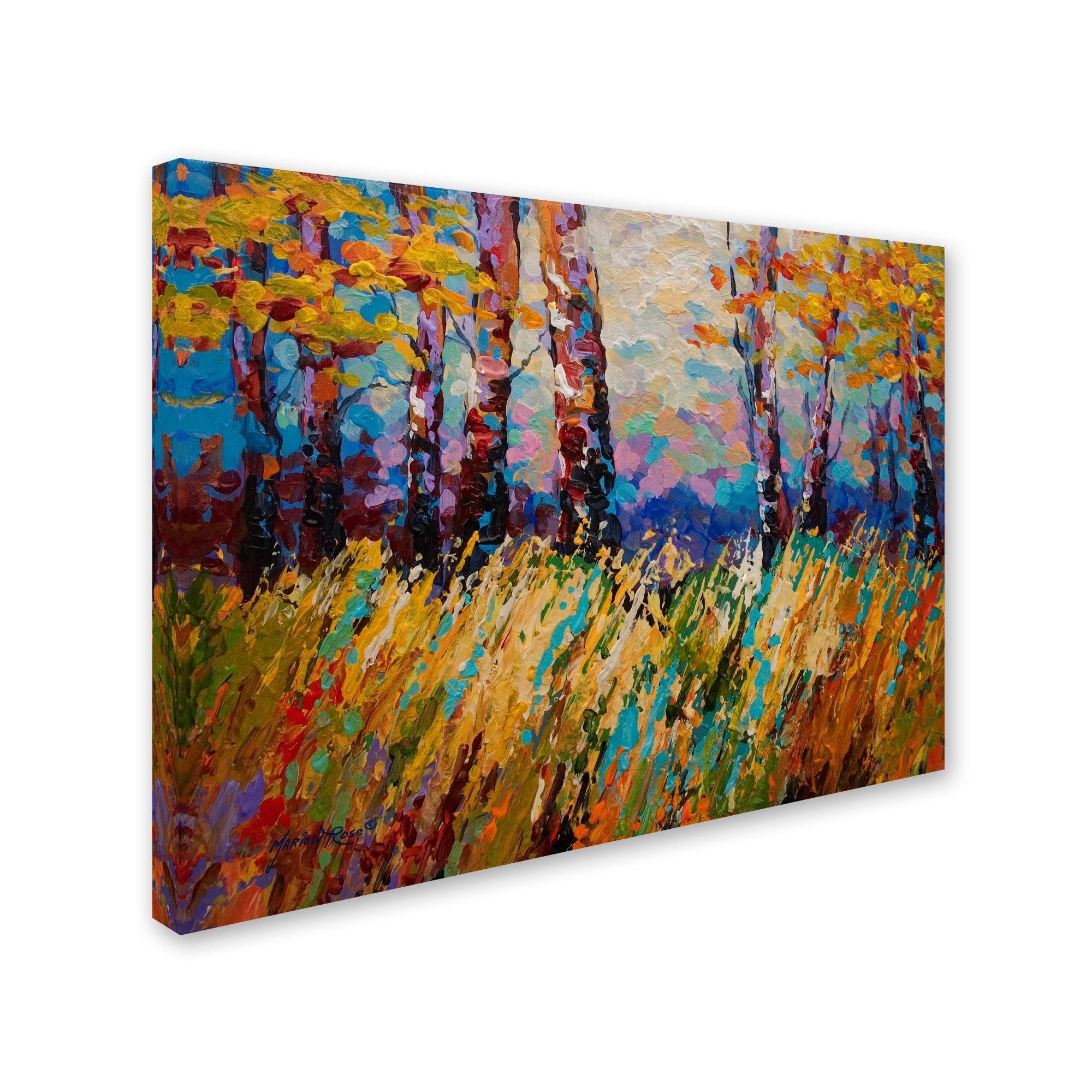 Trademark Fine Art 'Abstract Autumn' Canvas Art by Marion Rose
