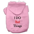 thumbnail image 6 of Pet, Dog  Cat Hoodie Screen Printed, "I Do Bad Things", 6 of 11
