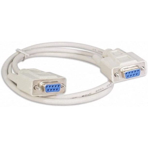 RS232 DB9 9 Pin Serial Port Cable Female / Female (3 feet)