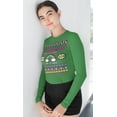thumbnail image 2 of Old Glory Womens Retro 90s Nostalgia Classic Ugly Christmas Sweater Long Sleeve T Shirt, 2 of 6