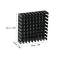 thumbnail image 3 of 10x35x35mm Black Aluminum Heatsink Thermal Adhesive Cooler for Cooling 3D Printers 2Pcs, 3 of 5