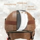 thumbnail image 5 of Medio casco de moto Lutcaut, estilo alemán, piel, color marrón, 5 of 6