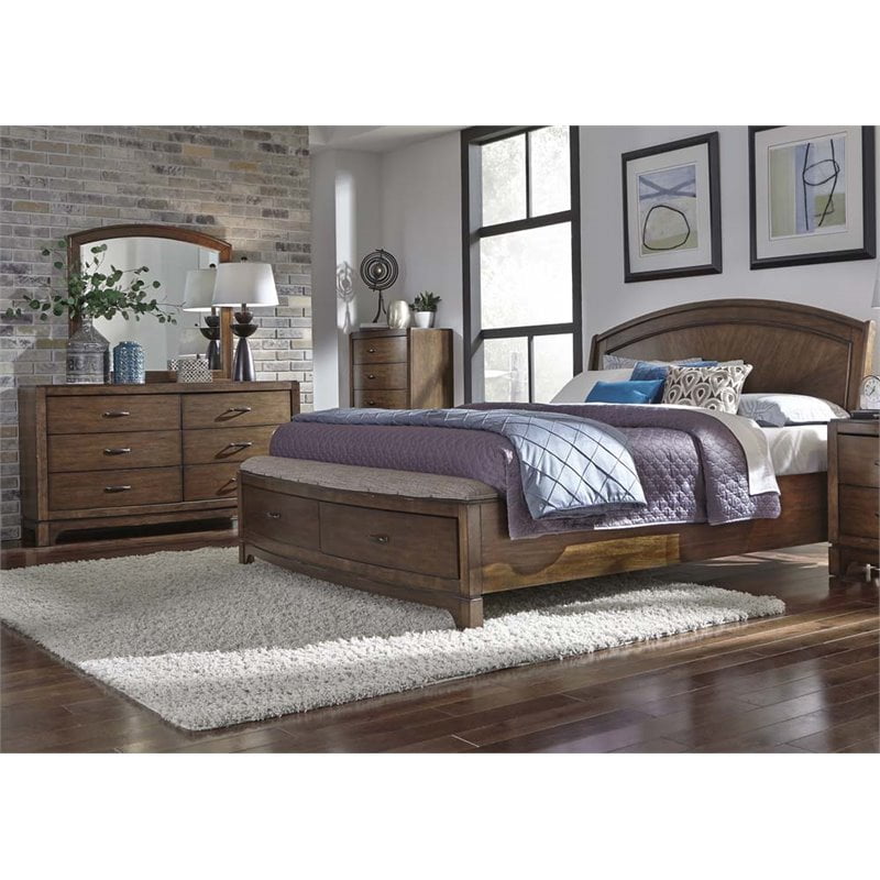 Liberty Furniture Avalon III 3 Piece King Panel Storage Bedroom Set - Walmart.com
