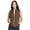 Brown, variant on Ma Croix Womens Solid Quilted Zip Up Padding Vest Jacket