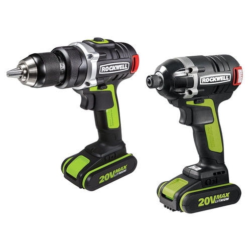 Rockwell RK1807K2 20V Max 1/2 in. Brushless Drill Driver & Impact
