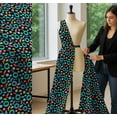 thumbnail image 5 of Soimoi Black Cotton Voile Fabric Snowflake & Wreath Christmas Print Sewing Fabric Yard 42 Inch Wide, 5 of 7