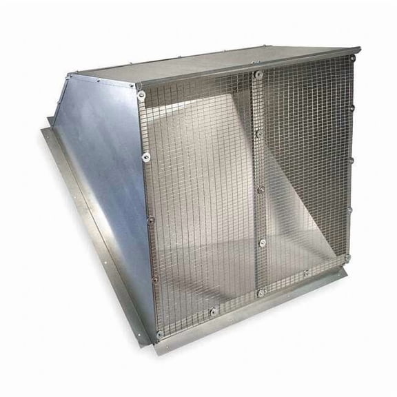 Weather Hood,48 In,Galvanized Steel 1WBW4