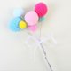 thumbnail image 5 of Mini Pompon Ball Cupcake Soledad Bola Bouquet Cake topper 3 cm 2.1 cm 19.5 cm, 5 of 10