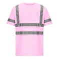 thumbnail image 1 of Neewe High Visibility Quick Dry Safety T-Shirts with Reflective Strips Mesh Pocket Short Sleeve Lime Multiple Options Available, 1 of 4