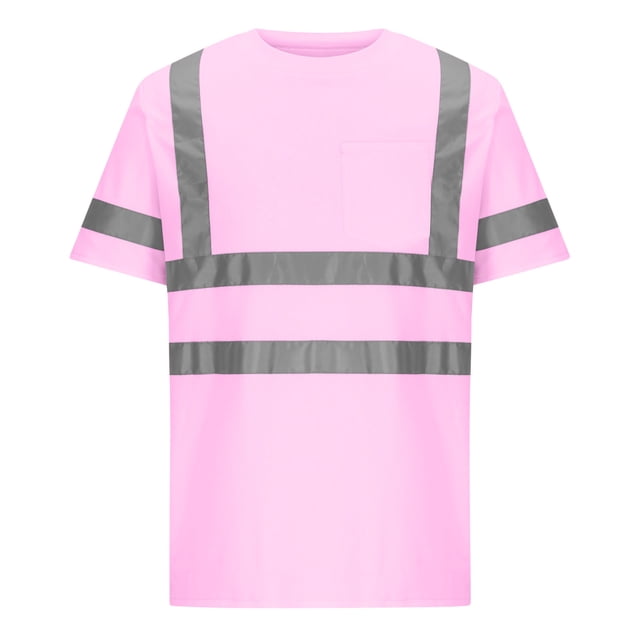Neewe High Visibility Quick Dry Safety T-Shirts with Reflective Strips Mesh Pocket Short Sleeve Lime Multiple Options Available