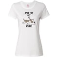 thumbnail image 3 of Inktastic Pittie Life is Ruff Spotted Pit Bull Women's T-Shirt, 3 of 5