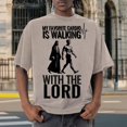 thumbnail image 4 of Ankishi Christian T Shirts for Men Washed Crewneck Oversized Cotton T Shirts Distressed Casual Clothes for Travel Dating, 4 of 7