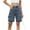 Blue, variant on Women Spring Summer Denim Shorts Fashion Y2K High Waisted Straight Leg Casual Cargo Jean Shorts with Pockets