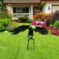 thumbnail image 4 of Garden Decoration, Owl Metal Sculpture Owl Wind Outdoor Metal Windmills Decor Art Flying Owl Garden Art Decorative Garden Sculptures & Rocking Owl Decorations, Card Slot, 4 of 8