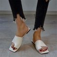 thumbnail image 1 of Verano Mujer Moda Color sólido Zapatillas Sandalias planas Playa Zapatos al aire libre Wmkox8yii  hj789, 1 of 8