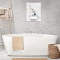 thumbnail image 5 of HFDF Samoyed Bathtub,Bathroom Wall Art,Animal Bathroom Art,farmhouse bathroom art,canvas nursery art for Home Bedroom Living Room Wall Decor Easy to Hang-canvas print with 8x10inch Framed, 5 of 6