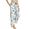 thumbnail image 2 of Naloa Undersea Animals Print Women’s Ultra-Soft Comfy Pajama Lounge Pants with Pockets & Drawstring, 2 of 8