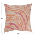 thumbnail image 2 of Creative Co-Op Cotton Slub Marble Printed Pillow, 2 of 5