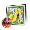 thumbnail image 2 of 5D bricolaje diamante pintura completo redondo taladro mariposa flor pared decoración Rhinestone FLhrweasw Nuevo, 2 of 9