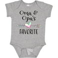 thumbnail image 3 of Inktastic Oma and Opa's Favorite Heart Grandchild Boys or Girls Baby Bodysuit, 3 of 5