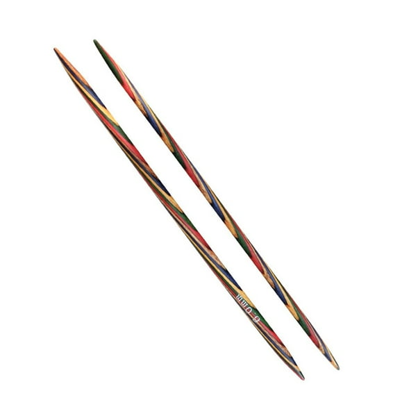 Colorful Double Pointed Wooden Knitting Needles - Perfect for Sweaters and DIY