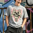 thumbnail image 2 of CONZONE Mens Halloween T-Shirts Skeleton Graphic Tees for Men Short Sleeve Crew Neck Casual Tops, 2 of 5