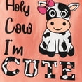thumbnail image 7 of Baby Girl Fall Winter Clothes Newborn Infant Letter Holy Cow I'm CUTE Cow Print Long Sleeve Ruffle Romper Long Pants Headband Clothing Sets for 0 3 6 9 12 18 Months Baby Girl Outfit, 7 of 7
