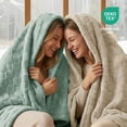 thumbnail image 6 of EMONIA Soft Throws for Sofa, Throw XL Cozy Checkered Blanket Gifts for Women Men, Warm Fleece Throw Blanket for Couch Bed, Home Decor Blankets and Throws, Neutral, 50x70 Inches, 6 of 13