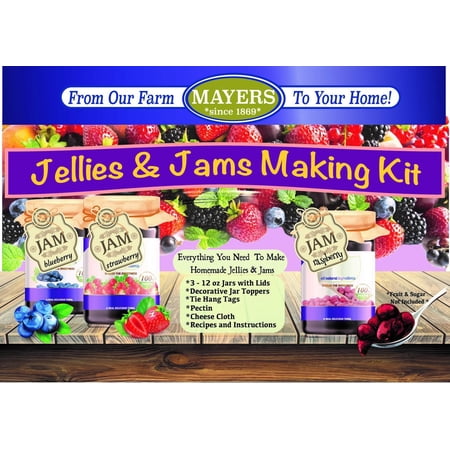 Make Your Own Jams & Jellies | Use Any Fruit | 3 Jars and Recipes Included