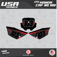 thumbnail image 3 of Kalair GFX Graphics Kit for Honda CRF80 (2011-2016) Usa Series, 3 of 5