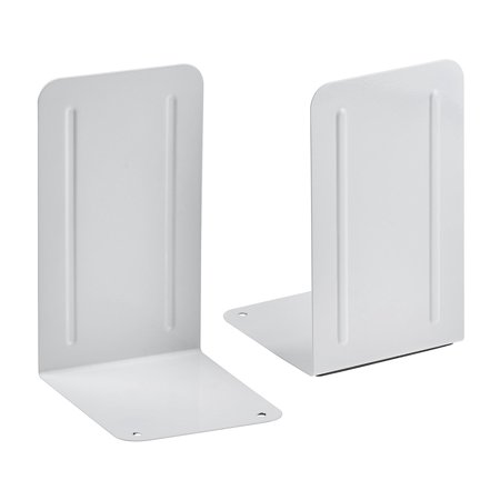 Acrimet Premium Bookend (White Color) (1 Pair Pack)