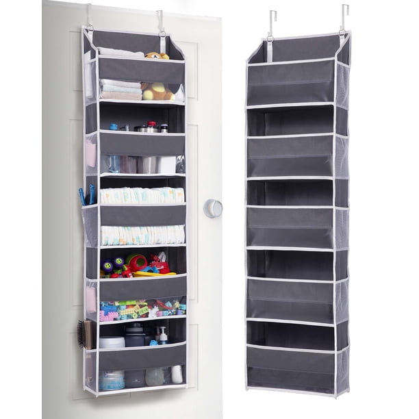 Organizador Colgante ULG para Puerta con 5 Bolsillos Gris Oscuro