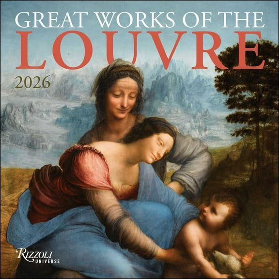 Great Works of the Louvre 2026 Wall Calendar, (Paperback)