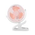 thumbnail image 1 of Ventidor alimentado por USB Rotación de 720 degree Ventidor portátil Ventidor de enfriamiento de verano Ventidor per - Rosa Baoblaze Mini clip en ventilador, 1 of 7